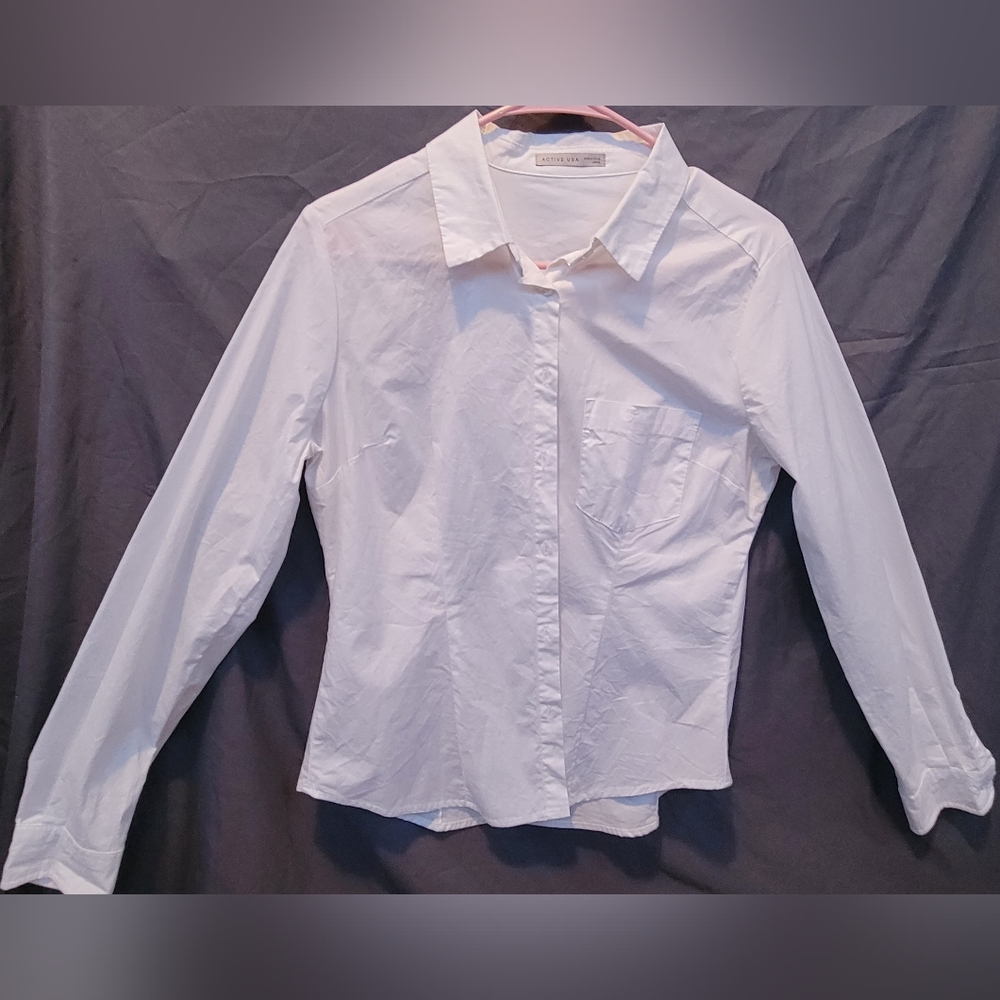 White woman's dress shirt